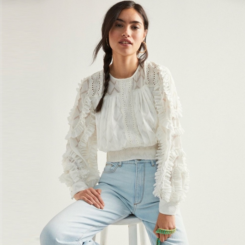 Anthropologie Donna Lace Top